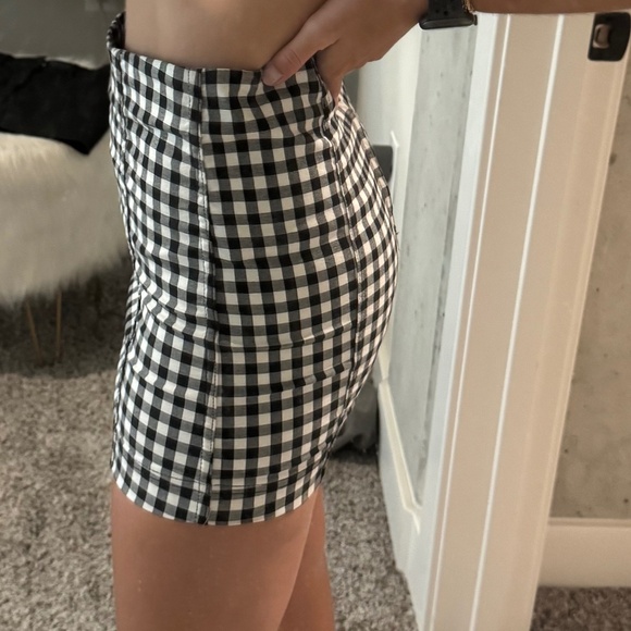 Free People Modern Femme Novelty gingham mini skirt 4 - Picture 2 of 12